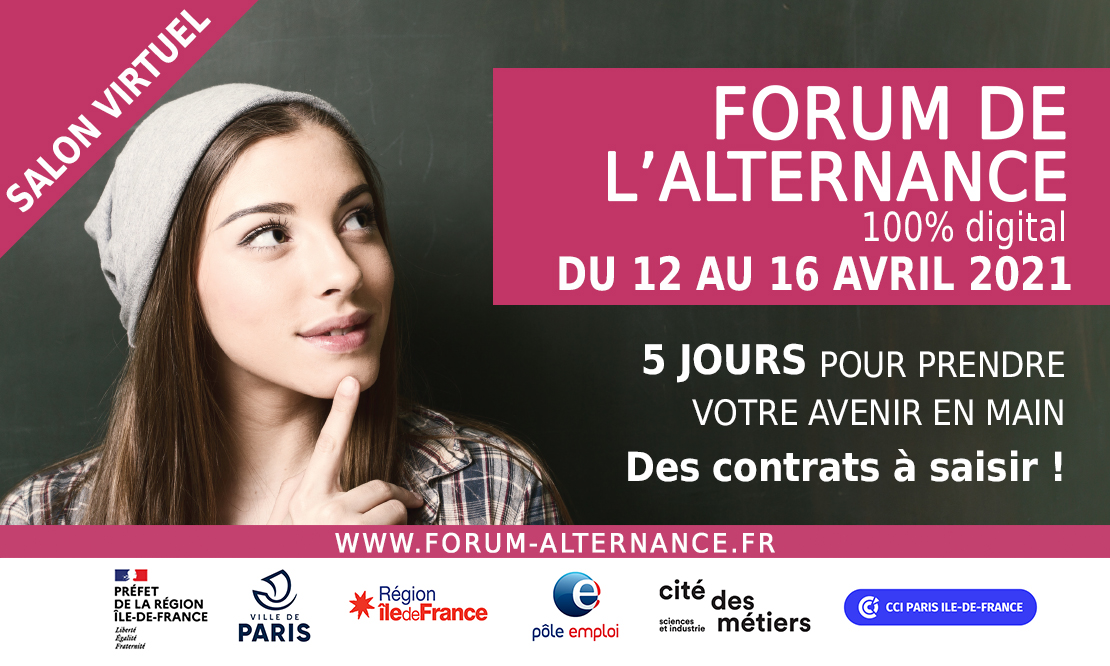 Forum de l'Alternance - 100% digital - du 12 au 16 avril 2021