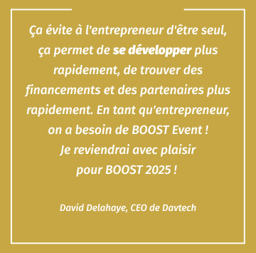 Verbatim de David Delahaye CEO de DavTech