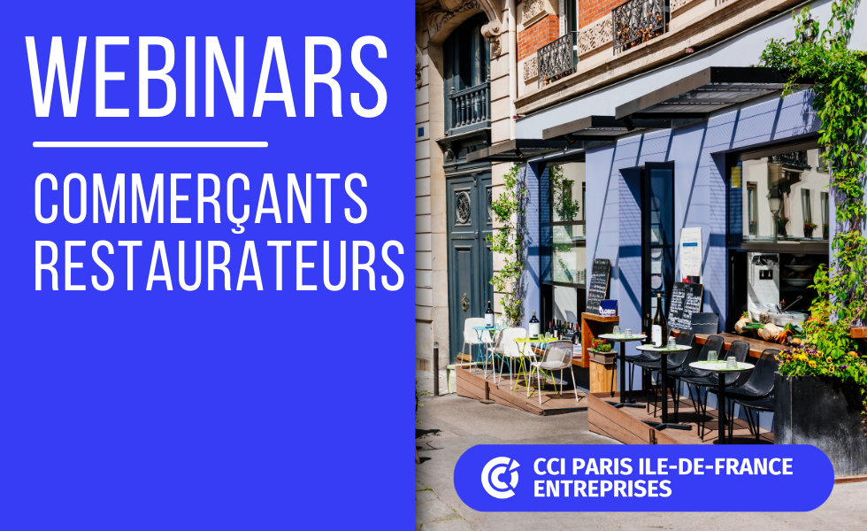 Webinars commerçants, cafés, restaurants