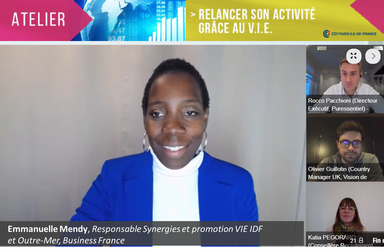 Emmanuelle Mendy, Responsable Synergies et promotion VIE IDF et Outre-Mer, Business France