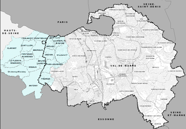 Carte Val-de-Marne