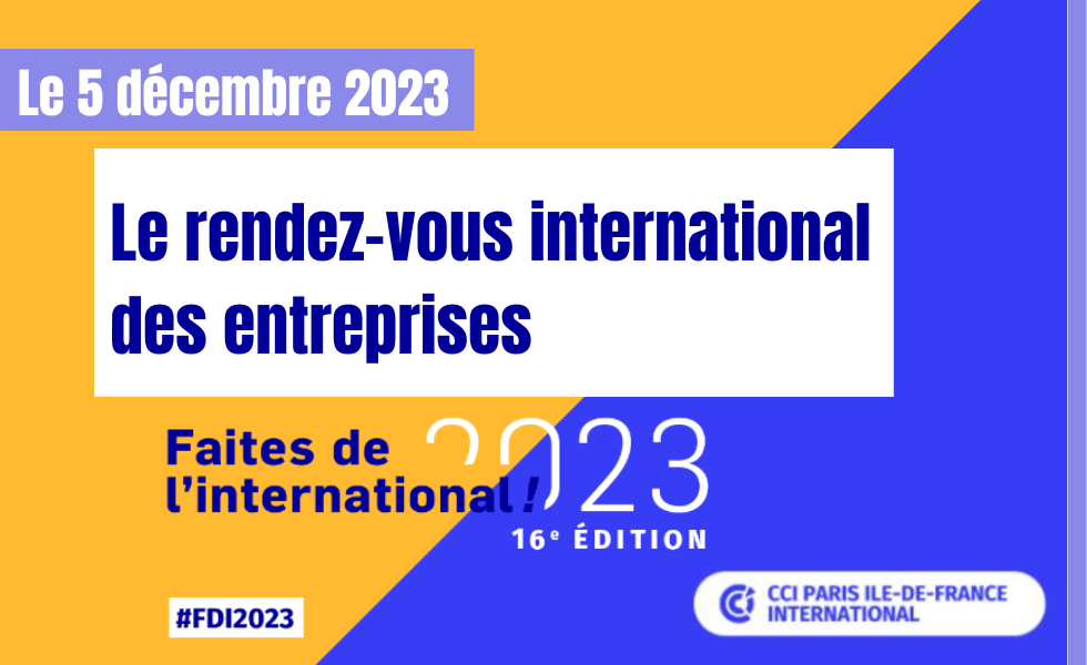 Faites de l'international 2023