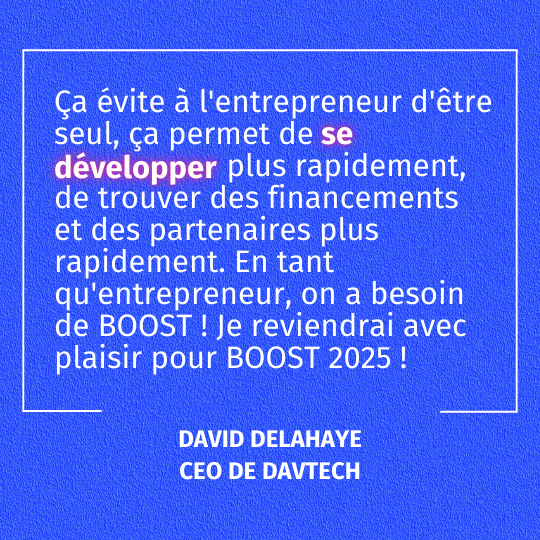 Verbatim de David Delahaye CEO de DavTech Verbatim de David Delahaye CEO de DavTech