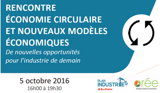 Save the date : Rencontre économie circulaire, de nouvelles opportunités pour l'industrie de demain