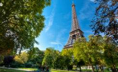 Tour Eiffel vue jardin