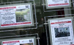 Vitrine d'une agence immobilière