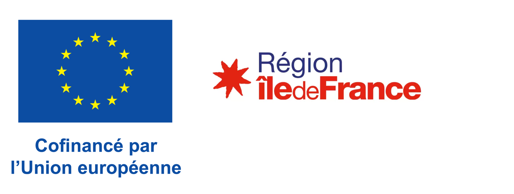 Logos Cofinancés par l'Europe et la Région Paris Ile de France