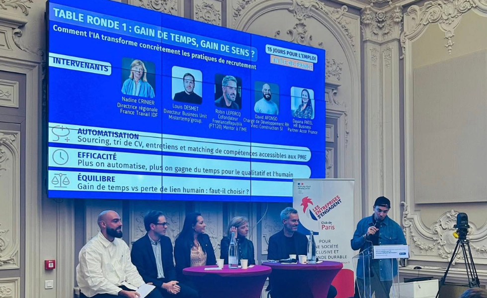 Conférence « Recruter avec l’IA » Table ronde 1
