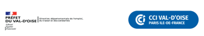 Logos préfet du val d'oise et cci val d'oise Paris IDF