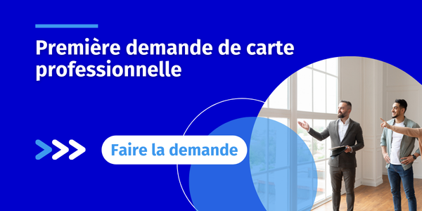 Première demande de carte professionnelle