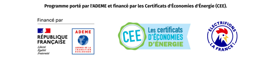 Programme porté par l'ADEME et financé par les Certificats d'Économies d'Énergie (CEE)