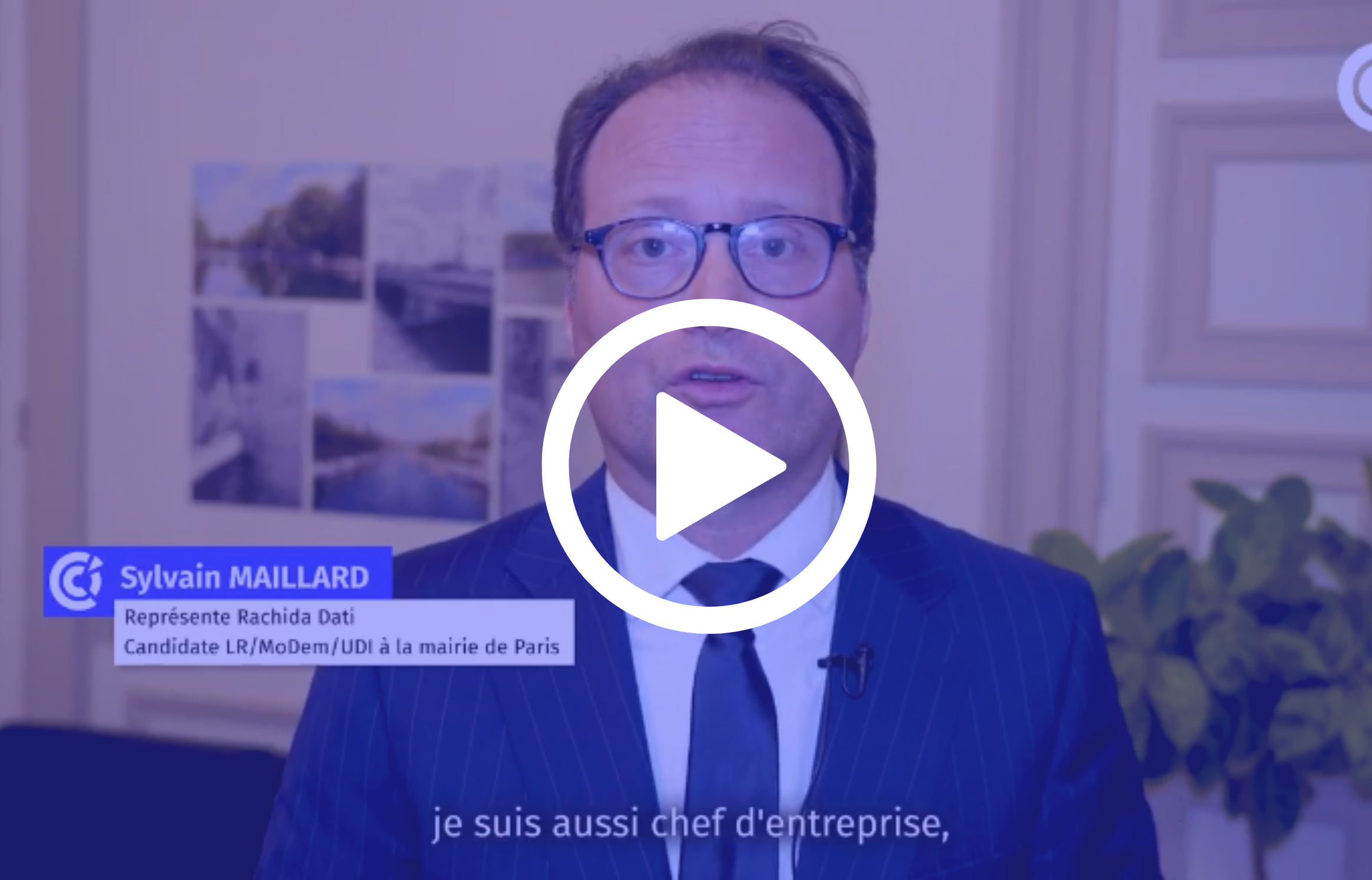 Interview Sylvain MAILLARD représente Rachida DATI