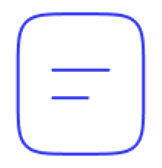 Icone représentant une page avec deux lignes de texte
